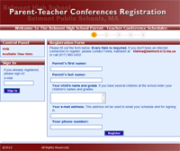 Parents Teacher Conferences Registration